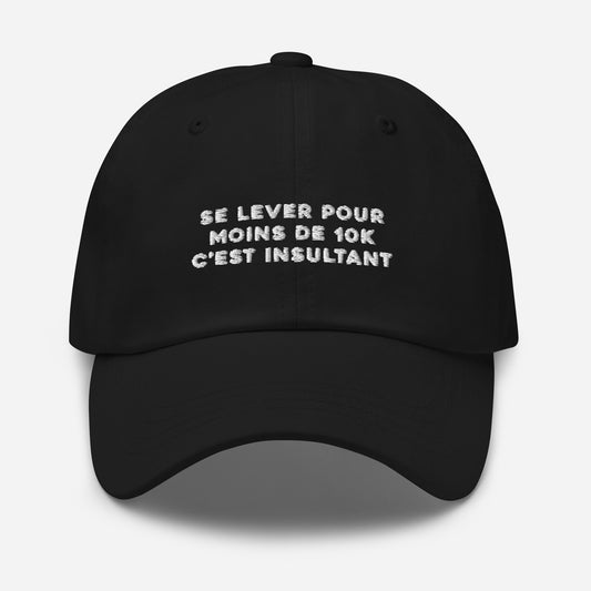 Casquette Moins de 10