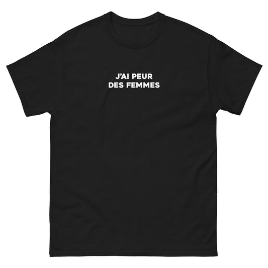 T-shirt peur des femmes